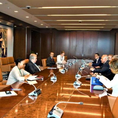 الجزائر تجدد دعمها لمساعي الأمين العام الاممي لانهاء الازمات