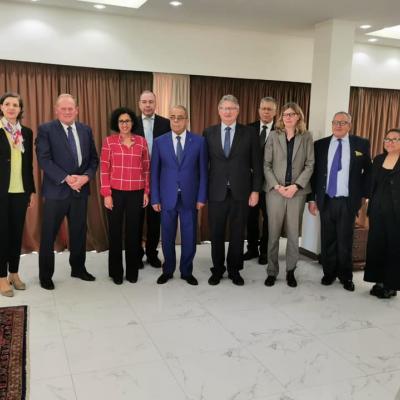 وزير الصناعة والإنتاج الصيدلاني يلتقي وفدا عن الجمعية الإفريقية لمصنعي السيارات