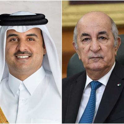 رئيس الجمهورية وأمير قطر