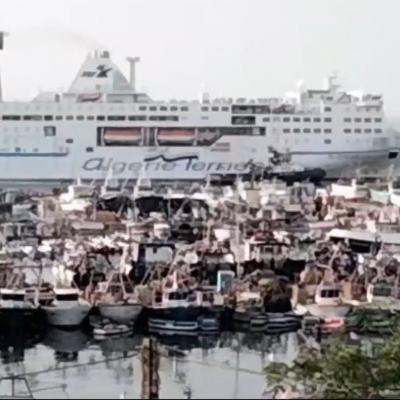 وصول أول رحلة لأبناء الجالية بالمحطة البحرية الجديدة بعنابة