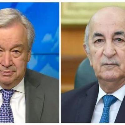 غوتيريش ورئيس الجمهورية 
