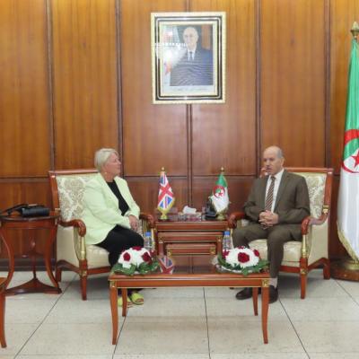 السيد سايحي يستعرض مع سفيرة المملكة المتحدة بالجزائر سبل تعزيز التعاون في مجال الصحة