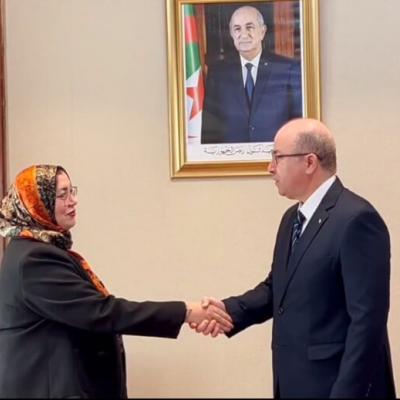 بن عبد الرحمان يستقبل وزيرة الدولة لشؤون المرأة بحكومة الوحدة الوطنية لدولة ليبيا