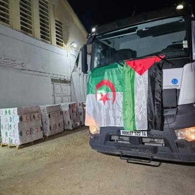 مساعدات الجزائر لغزة