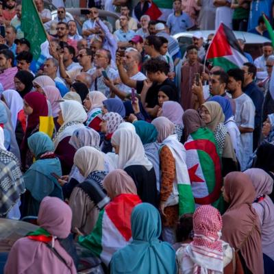 وقفة تضامنية بالجزائر العاصمة مع الشعب الفلسطيني