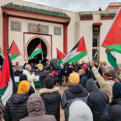 Manifestation au Maroc en soutien à la Palestine