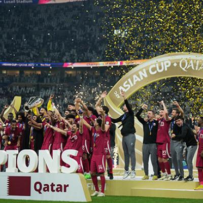 قطر تتوبج بكأس آسيا