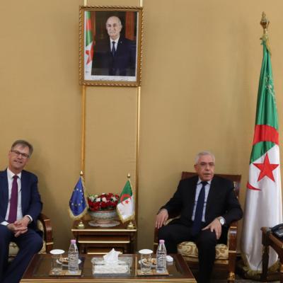 وزير العدل حافظ الأختام يستقبل رئيس مفوضية الإتحاد الأوربي بالجزائر