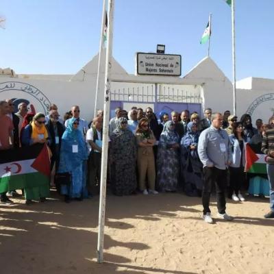 وقفة تضامنية مع الإعلاميين الصحراويين القابعين في سجون المحتل المغربي