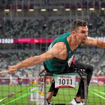 Ahmed Mehideb arrache le bronze au lancer de massue (F32) au JP 2024