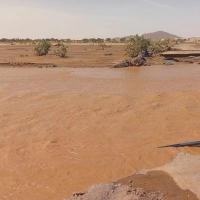 طرق مقطوعة بسبب التقلبات الجوية 