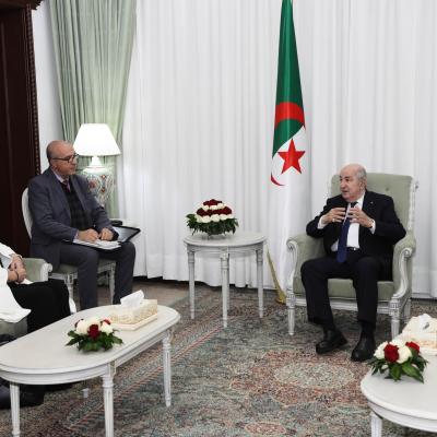 رئيس الجمهورية يستقبل سفيرة المملكة المتحدة لبريطانيا العظمى وايرلندا الشمالية 