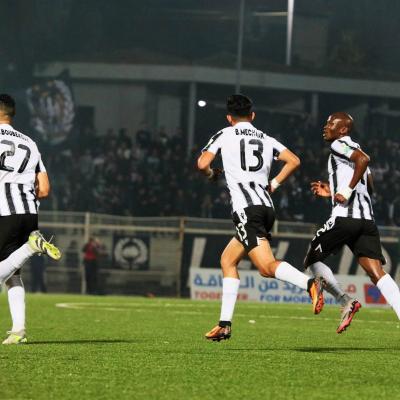 Joie des joueurs de l'ES Sétif