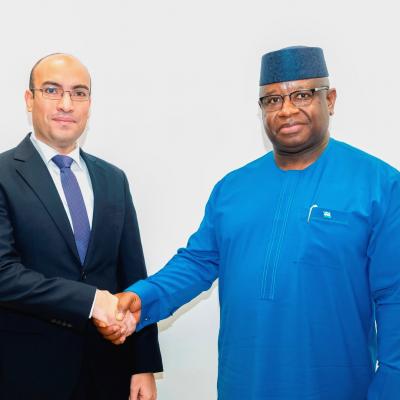 Chaib reçu par le président de la République de Sierra Leone