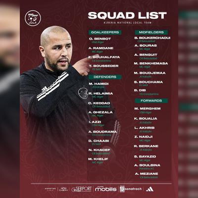 28 joueurs retenus pour le stage de Annaba