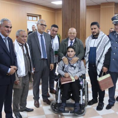 الفلسطينيون الجرحى للرئيس تبون