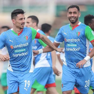 Joie des joueur du MC Alger