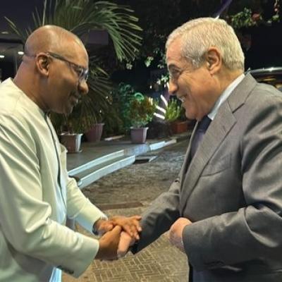 العرباوي يجري بفريتاون محادثات مع نائب الرئيس السيراليوني 