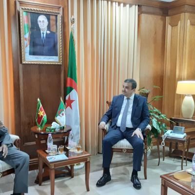 عرقاب يستقبل مستشار نائب رئيس جمهورية سورينام لبحث فرص التعاون