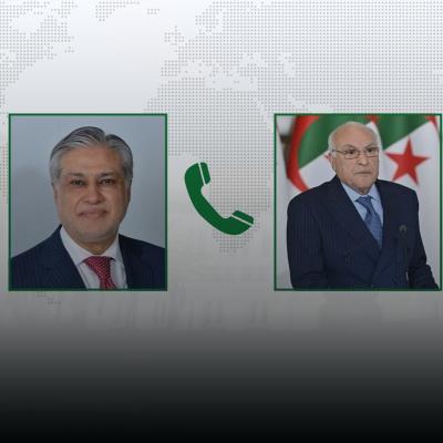 Attaf reçoit un appel téléphonique de son homologue pakistanais 