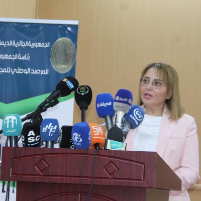 Ibtissem Hamlaoui, présidente de l’Observatoire national de la société civile (ONSC)
