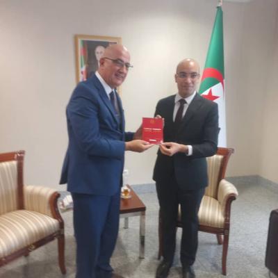 السيد شايب يستقبل الأمين العام للمحافظة السامية للغة الأمازيغية السيد شايب يستقبل الأمين العام للمحافظة السامية للغة الأمازيغية
