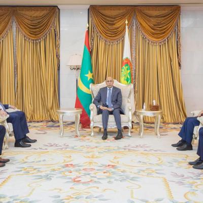 الرئيس الموريتاني يستقبل إبراهيم بوغالي بنواكشوط