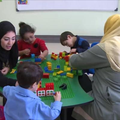 الأطفال المصابين بالتوحد
