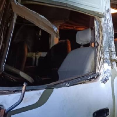 Camion accident nuit