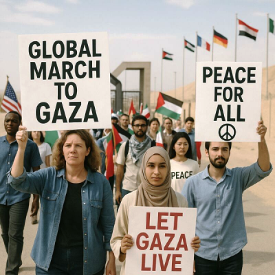 Global march to Gaza.06.06.2025
