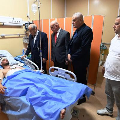 حادث ملعب 5 جويلية: الرئيس المدير العام لمجمع سوناطراك يزور المصابين