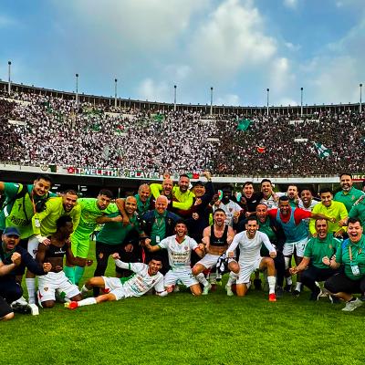 Joie des joueurs du MC Alger