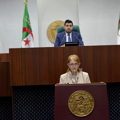 وزيرة السياحة حورية مداحي 