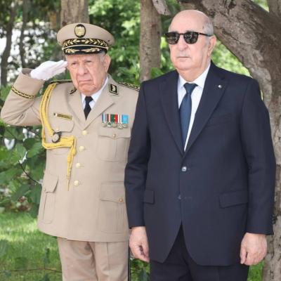 Le président Tebboune en compagnie du Général d'Armée Saïd Chanegriha 