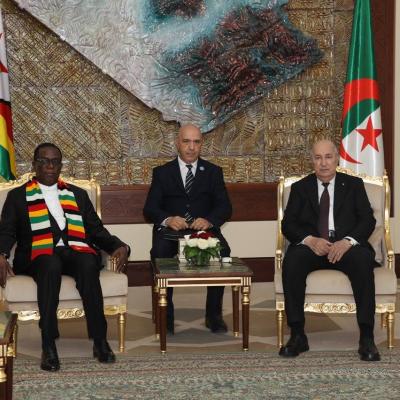 Le président de la République s'entretient avec son homologue zimbabwéen