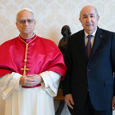 Le président de la République rencontre au Vatican Sa Sainteté le pape Léon XIV