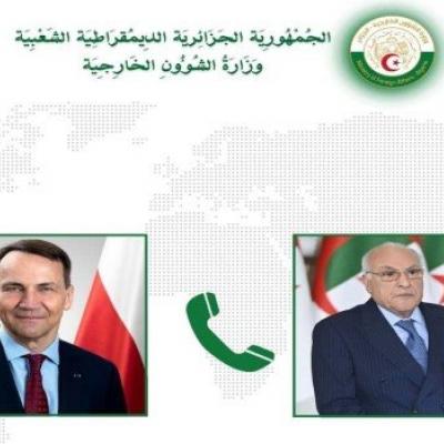 عطاف يتلقى مكالمة هاتفية من نظيره البولندي 