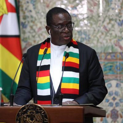 Emmerson Mnangagwa, président de la République du Zimbabwe