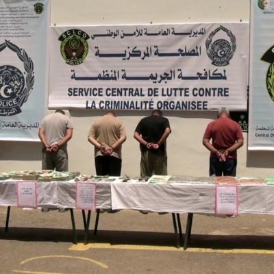 لجزائر العاصمة: ضبط 49 ألف قرص من المخدرات الصلبة وتوقيف 4 أشخاص ينشطون ضمن شبكة إجرامية دولية