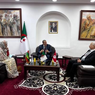 رزيق يجري لقاء تشاوريا مع وزيري التجارة لكل من تونس وموريتانيا