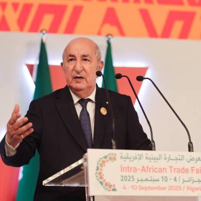 تبون معرض التجارة البينية