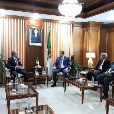 عرقاب يستقبل نائب رئيس شركة هاليبرتون لمنطقة شمال إفريقيا