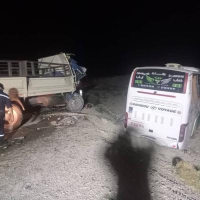 Accident Bus camion M'Sila