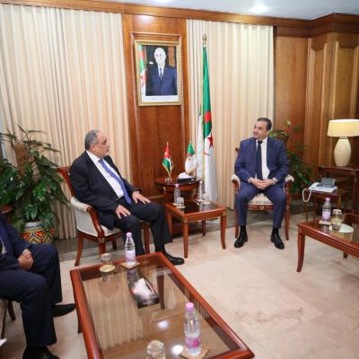 عرقاب يستقبل الأمين العام للاتحاد العام لنقابات عمال الأردن
