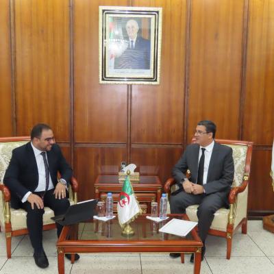 مسعودان يستقبل المدير الإقليمي للمركز الإفريقي لمكافحة الأمراض والوقاية منها لمنطقة شمال إفريقيا