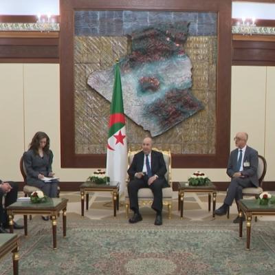 رئيس الجمهورية يستقبل وزير الشؤون الخارجية لجمهورية بيلاروسيا 