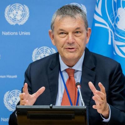 المفوض العام لوكالة الأمم المتحدة لإغاثة وتشغيل اللاجئين الفلسطينيين (الأونروا) فيليب لازاريني، 
