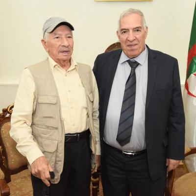 الذكرى ال71 لاندلاع الثورة التحريرية: السيد تاشريفت يستقبل المجاهد الرائد عمر صخري 