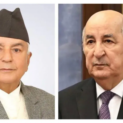 رئيس الجمهورية يتلقى رسالة تهنئة من رئيس نيبال