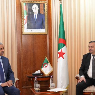 عرقاب يستقبل رئيس مجموعة البنك الإفريقي للتنمية 